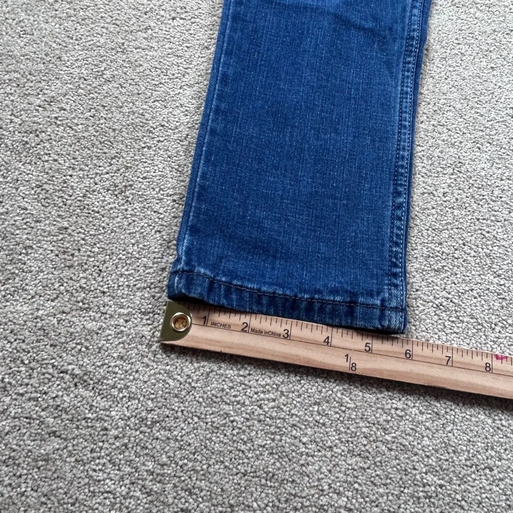 Levis Demi Curve Straight Leg Jeans Medium Wash Blue‎ Denim Size 9M 1487